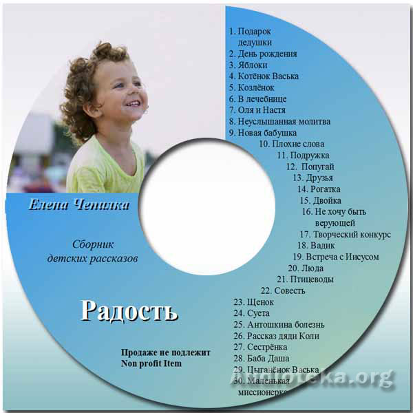 Обложка: Елена Чепилка – Детские рассказы “Радость”