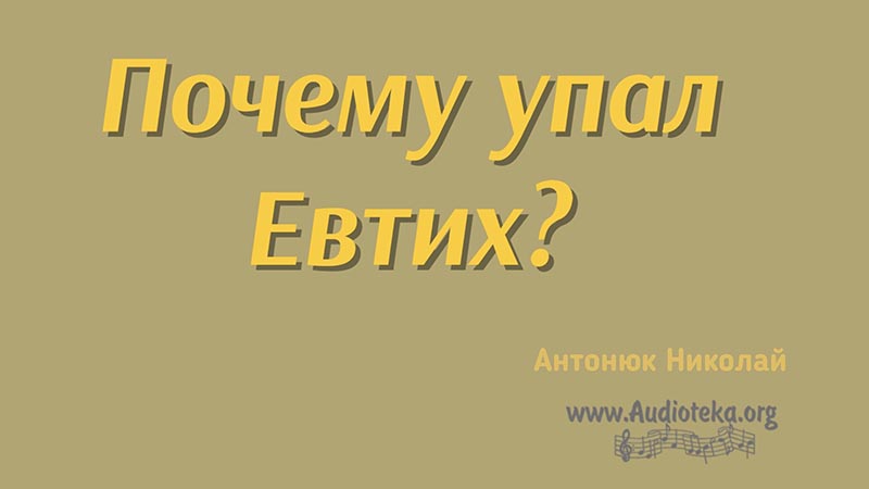 Обложка: Почему упал Евтих? – Николай Антонюк