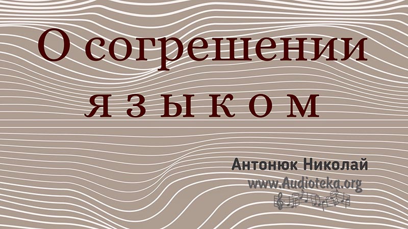 Обложка: О согрешении языком – Николай Антонюк