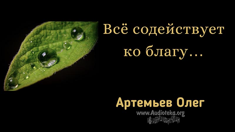 Обложка: Всё содействует ко благу – Олег Артемьев