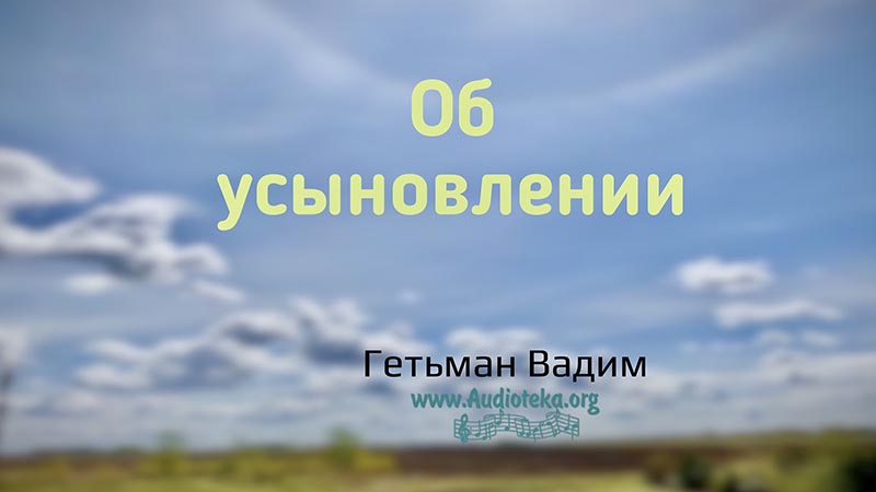 Обложка: Об усыновлении – Гетьман Вадим