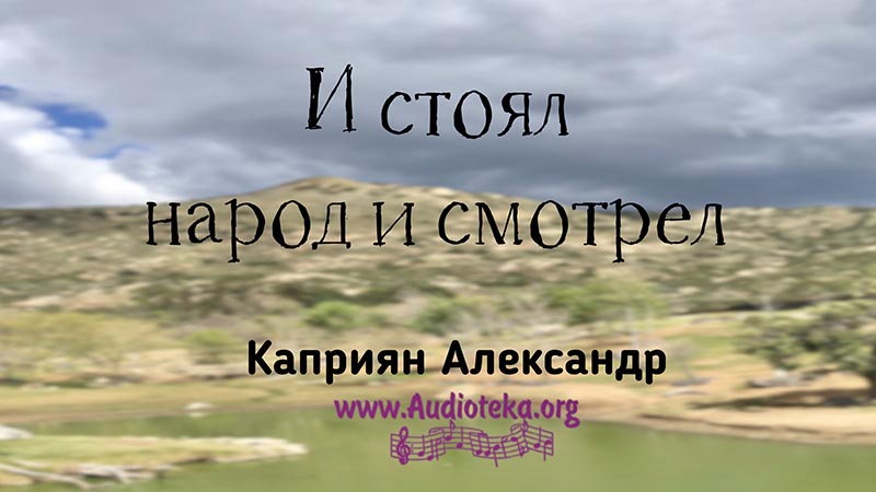Обложка: И стоял народ и смотрел – Каприян Александр