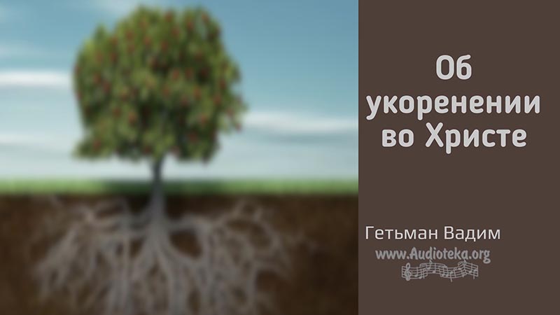 Обложка: Об укоренении во Христе – Гетьман Вадим