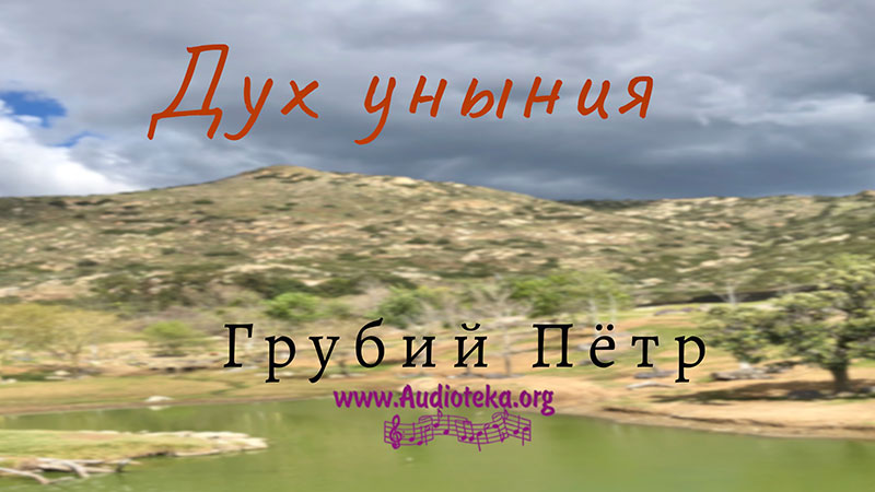 Обложка: Дух уныния – Грубий Петр