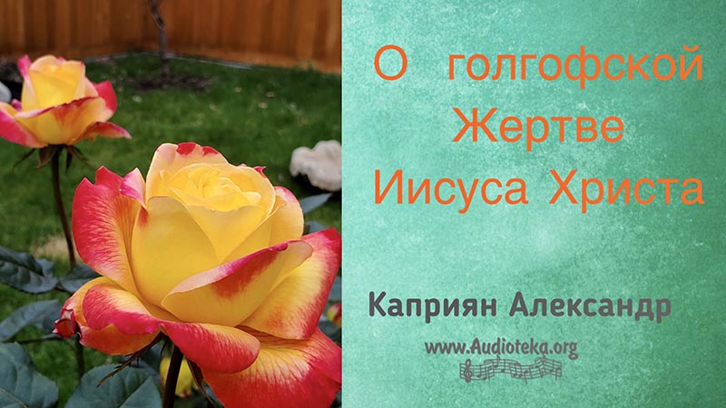 Обложка: О Голгофской жертве Иисуса Христа – Каприян Александр
