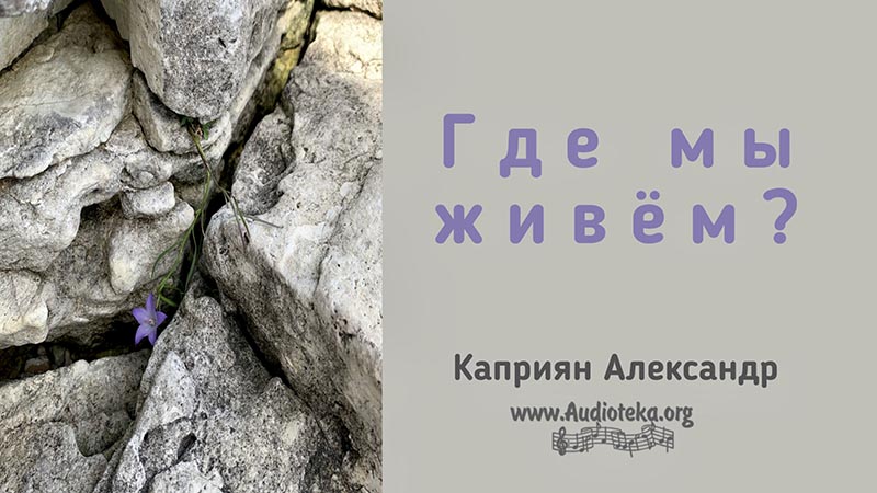 Обложка: Где мы живём? – Каприян Александр