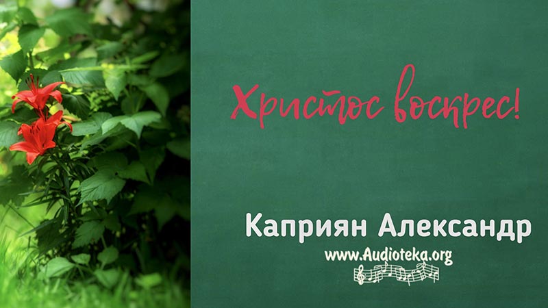 Обложка: Христос Воскрес – Каприян Александр