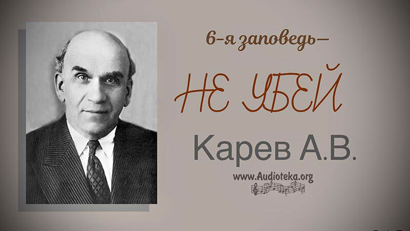 Обложка: 6-я заповедь – не убей – Карев А. В.