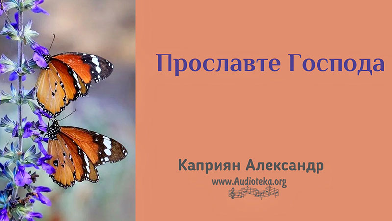 Обложка: Прославьте Господа – Каприян Александр