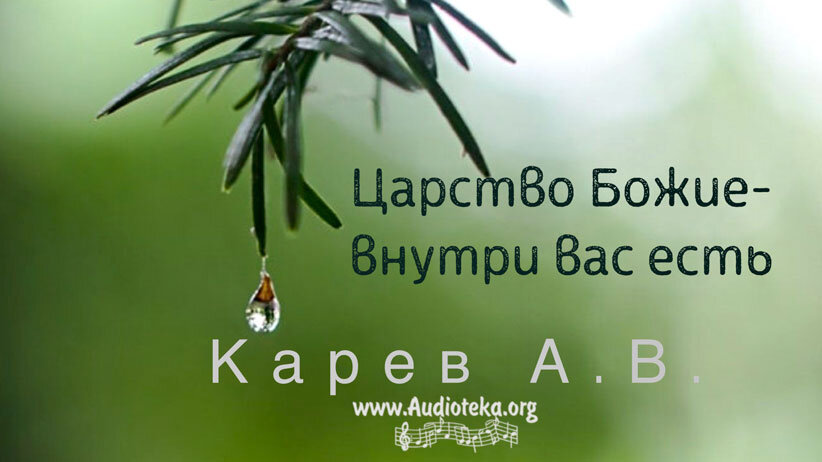 Обложка: Царство Божие – внутрь вас есть – Карев А. В.
