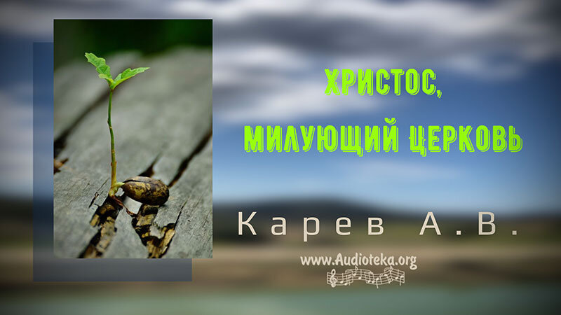 Обложка: Христос, милующий Церковь – Карев А. В.