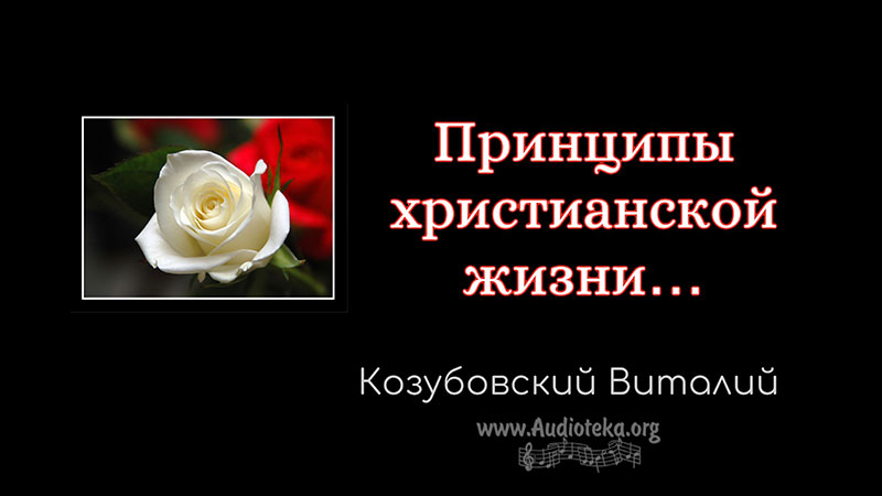 Обложка: Принципы христианской жизни часть 2 – Виталий Козубовский