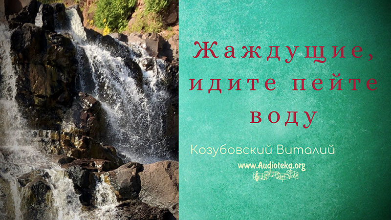 Обложка: Жаждущие, идите пейте воду – Виталий Козубовский