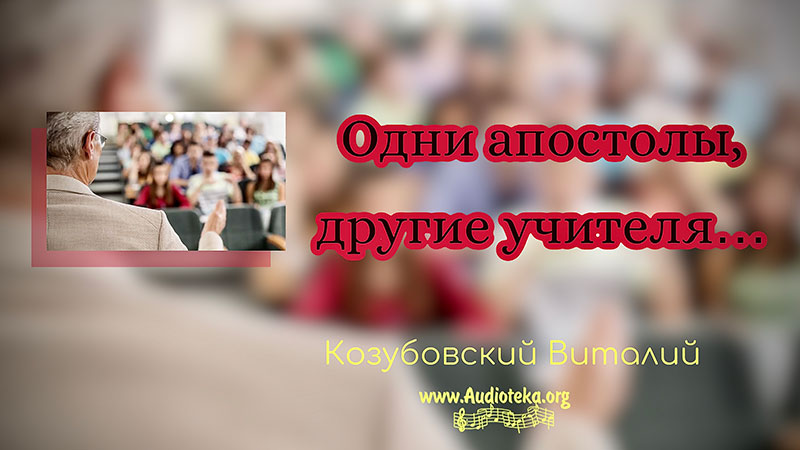 Обложка: Одни апостолы, другие учители – Виталий Козубовский