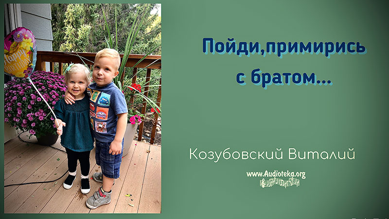 Обложка: Пойди, примирись с братом – Виталий Козубовский