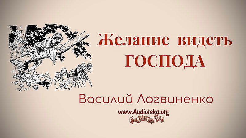 Обложка: Желание видеть Господа – Василий Логвиненко
