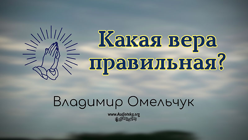Обложка: Какая вера правильная – Владимир Марцинковский