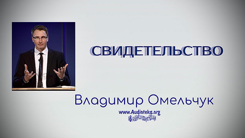 Обложка: Свидетельство – Владимир Омельчук